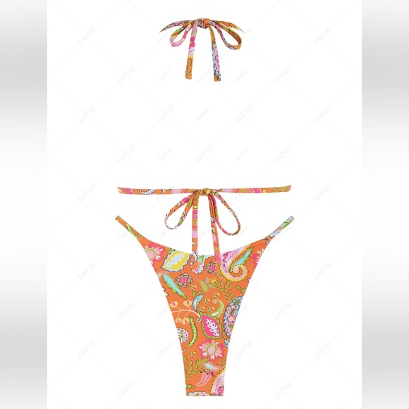 Zaful orange bikini - Picture 3 of 7